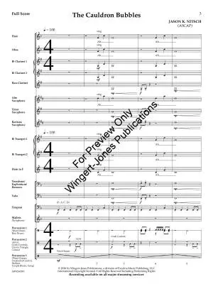 The Cauldron Bubbles - Nitsch - Concert Band - Gr. 1.5