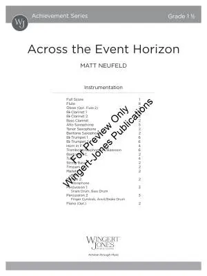 Across the Event Horizon - Neufeld - Concert Band - Gr. 1.5
