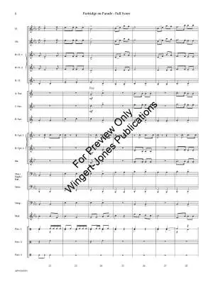 Partridge on Parade (A Festive Concert March) - Brittin - Concert Band - Gr. 1.5
