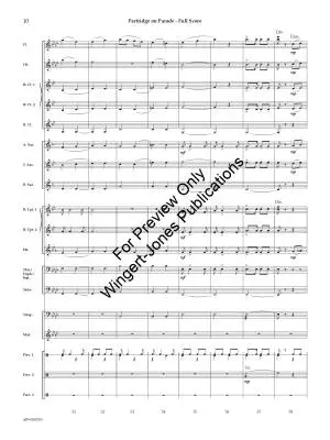 Partridge on Parade (A Festive Concert March) - Brittin - Concert Band - Gr. 1.5