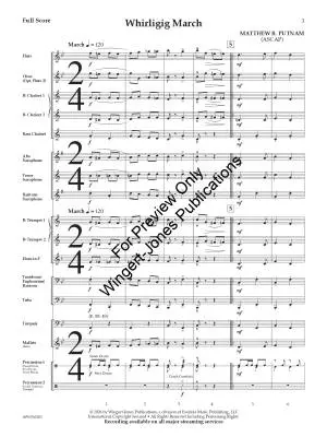 Whirligig March - Putnam - Concert Band - Gr. 1.5