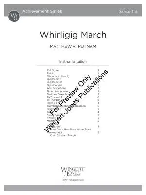 Whirligig March - Putnam - Concert Band - Gr. 1.5