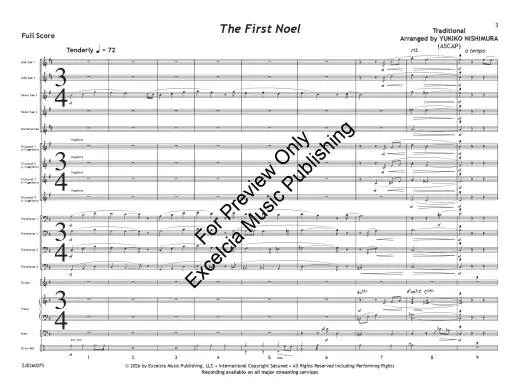 The First Noel - Nishimura - Jazz Ensemble - Gr. 4