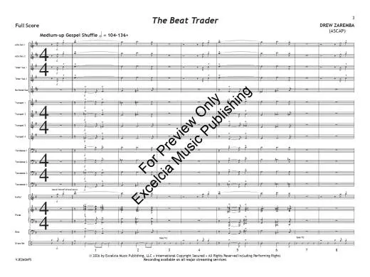The Beat Trader - Zaremba - Jazz Ensemble - Gr. 3