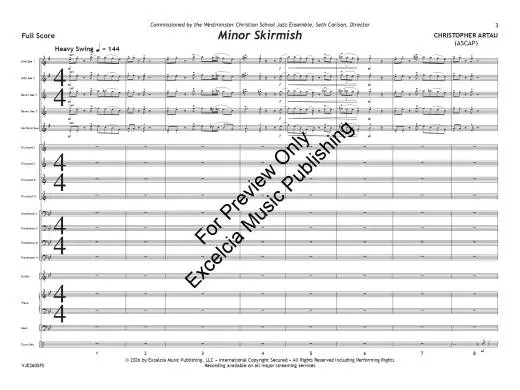 Minor Skirmish - Artau - Jazz Ensemble - Gr. 3