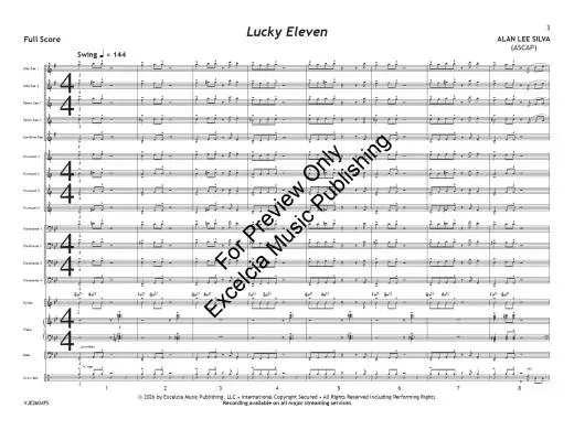 Lucky Eleven - Silva - Jazz Ensemble - Gr. 3