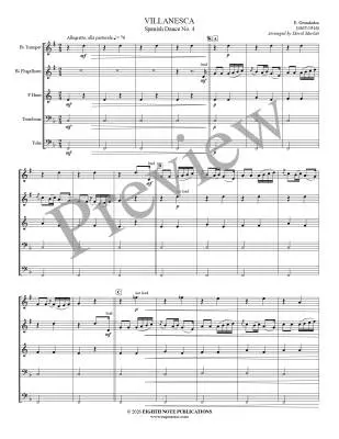 Villanesca: Spanish Dance No. 4 - Granado/Marlatt - Brass Quintet