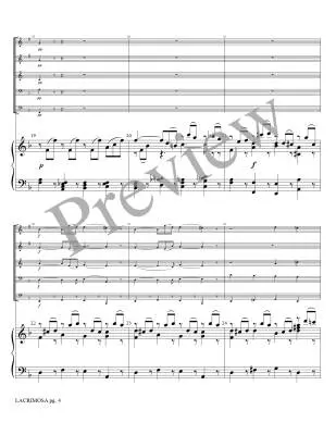 Lacrimosa from Requiem K. 626 - Mozart/Marlatt - Brass Quintet/Organ