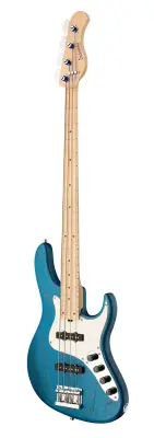 MetroLine 24-Fret Vintage J/J 4-String Bass, Maple Fingerboard - Ocean Blue