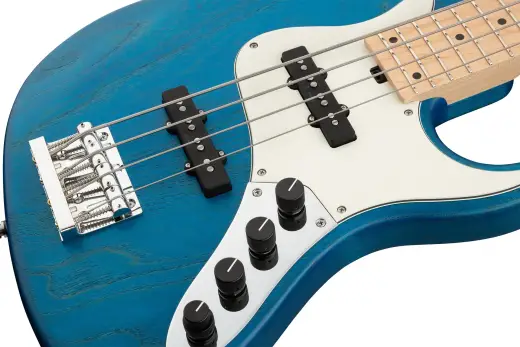 MetroLine 24-Fret Vintage J/J 4-String Bass, Maple Fingerboard - Ocean Blue