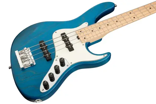 MetroLine 24-Fret Vintage J/J 4-String Bass, Maple Fingerboard - Ocean Blue