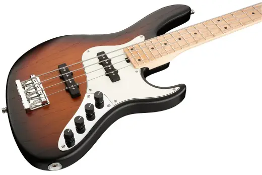 MetroLine 24-Fret Vintage J/J 4-String Bass, Maple Fingerboard - Almond Sunburst