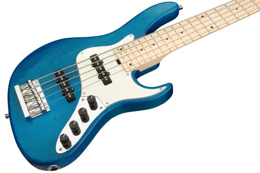 MetroLine 24-Fret Vintage J/J 5-String Bass, Maple Fingerboard - Ocean Blue