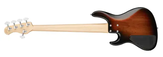MetroLine 24-Fret Vintage J/J 5-String Bass, Maple Fingerboard - Almond Sunburst