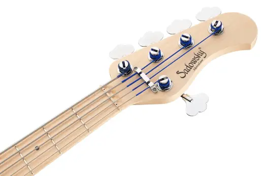 MetroLine 24-Fret Vintage J/J 5-String Bass, Maple Fingerboard - Almond Sunburst