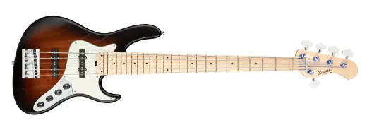 Sadowsky Guitars - MetroLine 24-Fret Vintage J/J 5-String Bass, Maple Fingerboard - Almond Sunburst