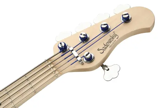 MetroLine 24-Fret Single Cut 5-String Bass, Maple Fingerboard - Black