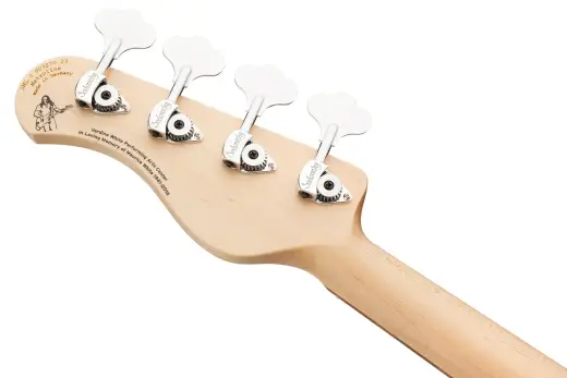 MetroLine 21-Fret Verdine White Artist Line 4-String Bass, Morado Fingerboard - Olympic White