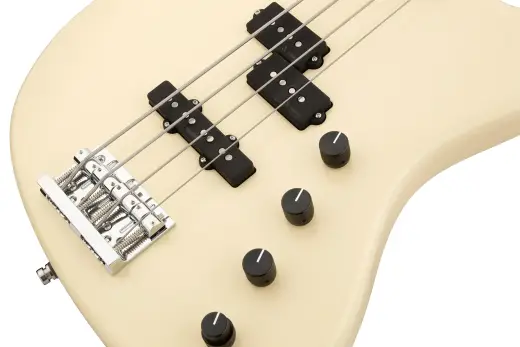 MetroLine 21-Fret Verdine White Artist Line 4-String Bass, Morado Fingerboard - Olympic White