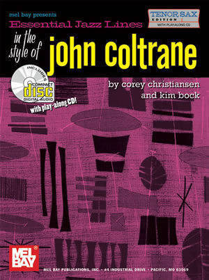Essential Jazz Lines in the Style of John Coltrane, Tenor Sax - Christiansen/Bock - Book/CD