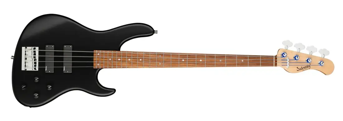MetroLine 24-Fret Modern 4-String Bass, Morado Fingerboard - Black