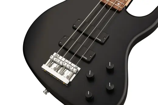 MetroLine 24-Fret Modern 4-String Bass, Morado Fingerboard - Black