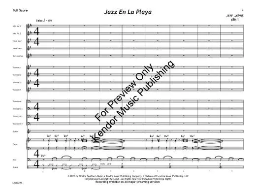 Jazz en la Playa (Jazz on the Beach) - Jarvis - Jazz Ensemble - Gr. 4