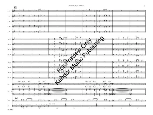 Jazz en la Playa (Jazz on the Beach) - Jarvis - Jazz Ensemble - Gr. 4