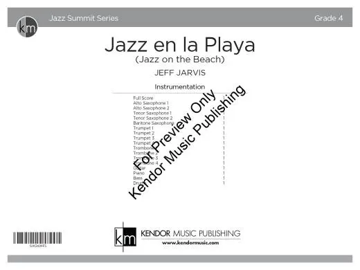 Jazz en la Playa (Jazz on the Beach) - Jarvis - Jazz Ensemble - Gr. 4