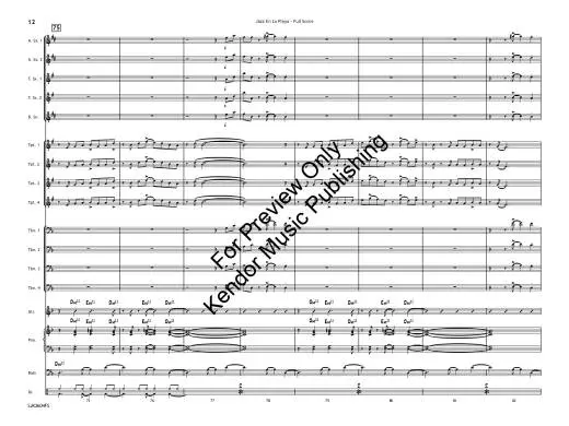 Jazz en la Playa (Jazz on the Beach) - Jarvis - Jazz Ensemble - Gr. 4