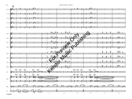 Jazz en la Playa (Jazz on the Beach) - Jarvis - Jazz Ensemble - Gr. 4