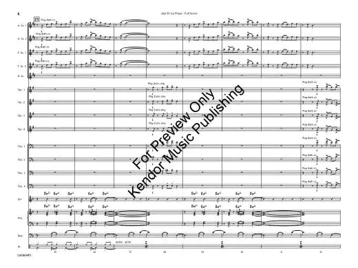 Jazz en la Playa (Jazz on the Beach) - Jarvis - Jazz Ensemble - Gr. 4