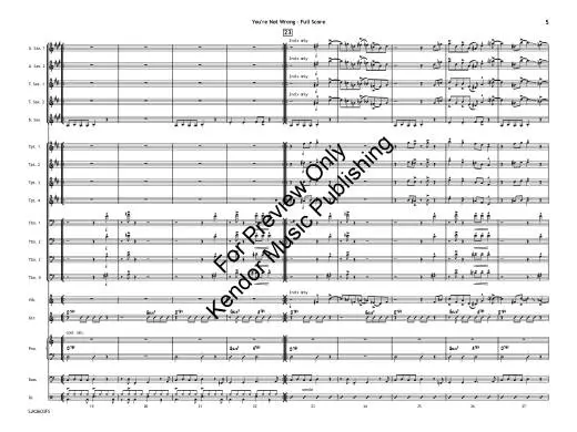 You\'re Not Wrong - Berg - Jazz Ensemble - Gr. 4