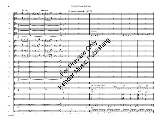 You\'re Not Wrong - Berg - Jazz Ensemble - Gr. 4