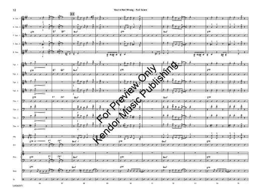 You\'re Not Wrong - Berg - Jazz Ensemble - Gr. 4