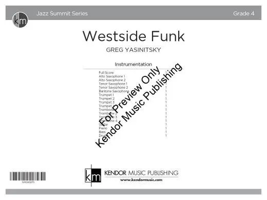 Westside Funk - Yasinitsky - Jazz Ensemble - Gr. 4