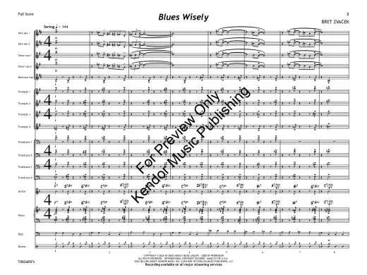 Blues Wisely - Zvacek - Jazz Ensemble - Gr. 3