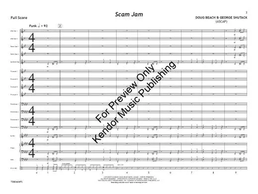 Scam Jam - Beach/Shutack - Jazz Ensemble - Gr. 3