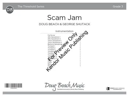 Scam Jam - Beach/Shutack - Jazz Ensemble - Gr. 3
