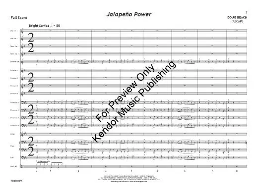Jalapeno Power - Beach - Jazz Ensemble - Gr. 3
