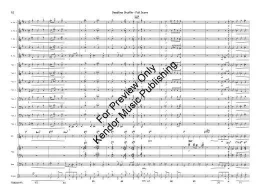Deadline Shuffle - Tomaro - Jazz Ensemble - Gr. 3
