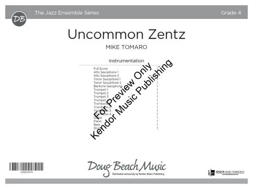 Uncommon Zentz - Tomaro - Jazz Ensemble - Gr. 4
