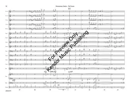 Uncommon Zentz - Tomaro - Jazz Ensemble - Gr. 4