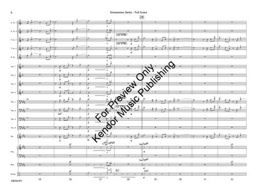 Uncommon Zentz - Tomaro - Jazz Ensemble - Gr. 4