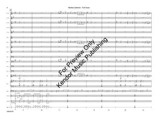 Mambo Caliente - Beach - Jazz Ensemble - Gr. 4