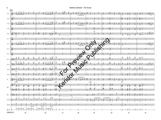 Mambo Caliente - Beach - Jazz Ensemble - Gr. 4