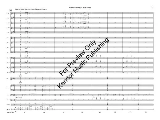 Mambo Caliente - Beach - Jazz Ensemble - Gr. 4