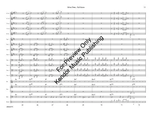 Drive Time - Benoit/Beach - Jazz Ensemble - Gr. 4