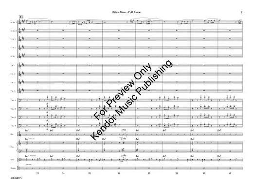 Drive Time - Benoit/Beach - Jazz Ensemble - Gr. 4