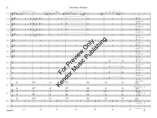 Drive Time - Benoit/Beach - Jazz Ensemble - Gr. 4